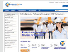 Tablet Screenshot of engineeringcpd.com